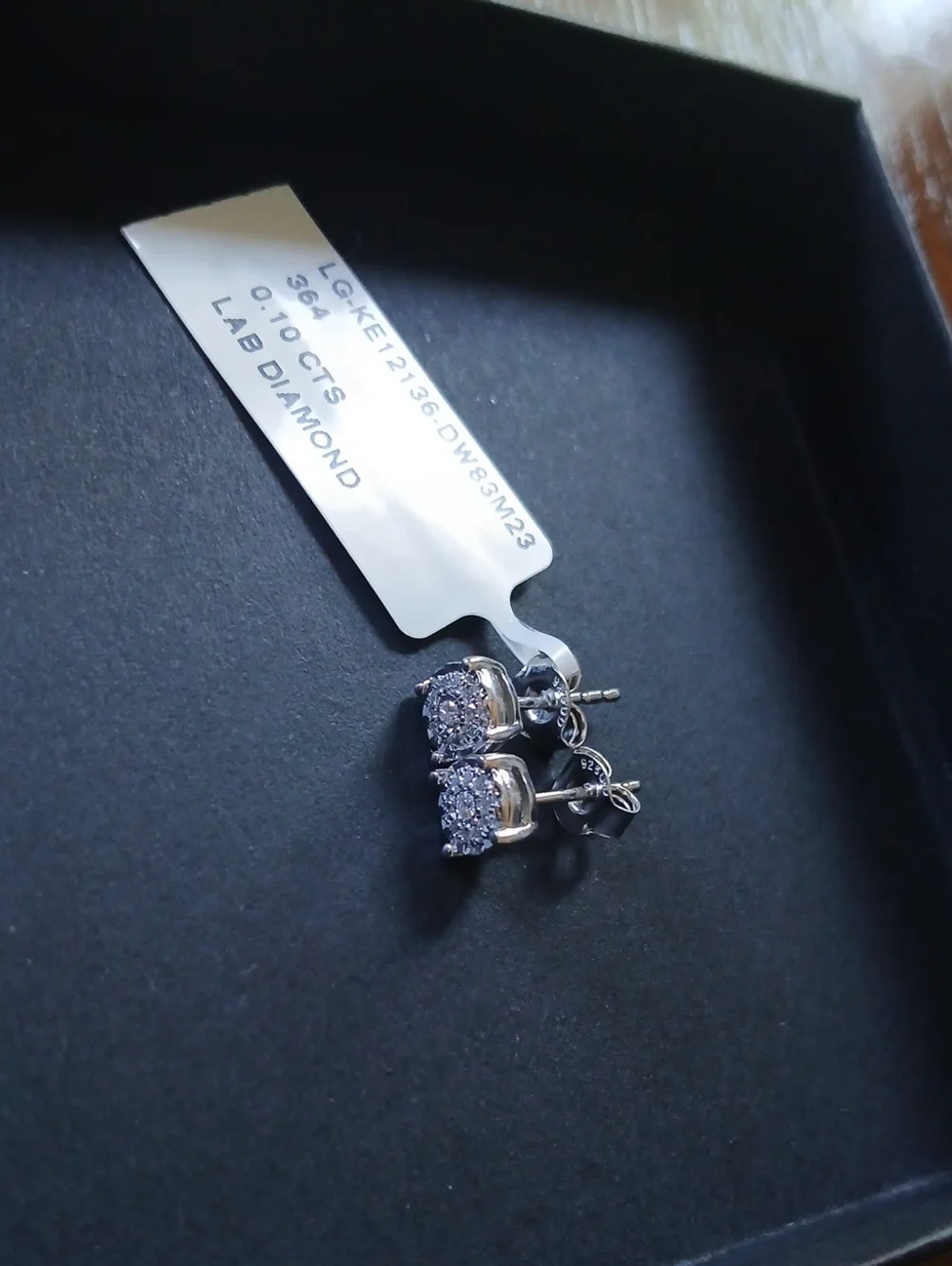 925 Lab Diamond Earrings